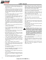 Preview for 14 page of Dion-Ag F41 Operator'S Manual