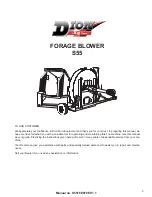 Preview for 3 page of Dion-Ag S-55 Operator'S Manual