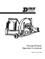 Предварительный просмотр 1 страницы Dion Forage Blower Operator'S Manual