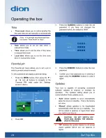 Preview for 24 page of Dion PSTB1AW09+ User Manual