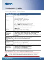 Preview for 26 page of Dion PSTB1AW09+ User Manual