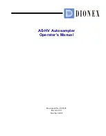 Dionex AS-HV Operator'S Manual предпросмотр