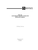 Dionex ASE 100 Operator'S Manual предпросмотр