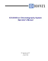 Dionex ICS-3000 Operator'S Manual предпросмотр