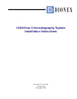 Предварительный просмотр 1 страницы Dionex ICS-90 Installation Instructions Manual