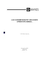 Dionex LC20 Operator'S Manual preview