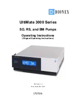 Dionex UltiMate 3000 Series Operating Instructions Manual предпросмотр