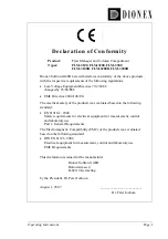 Preview for 3 page of Dionex UltiMate FLM-3100 Operating Instructions Manual