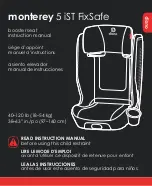 Diono monterey 5 iST FixSafe Instruction Manual preview