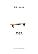 Diphano Pure bench 280x40 Instruction Manual предпросмотр