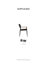 Preview for 1 page of Diphano Ray dining armchair Instruction Manual