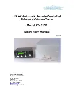 Dipl.Ing. Klaus Bemmerer AT- 615B Short Form Manual preview