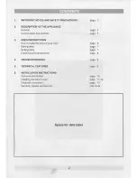 Preview for 2 page of Diplomat ADP4520 User & Lnstallation Handbook