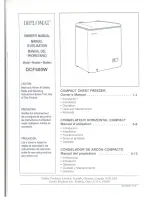 Diplomat DCF500W Owner'S Manual предпросмотр