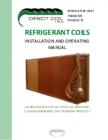 DIRECT COIL REFRIGERANT COILS Installation And Operating Manual preview