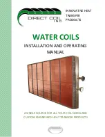 DIRECT COIL WATER COILS Installation And Operating Manual preview