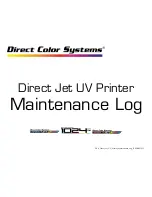 Preview for 40 page of Direct Color Systems Direct Jet 1014UV Maintenance And Troubleshooting Manual