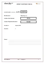 Preview for 2 page of Direct Fly ALTO 912 TG Aircraft Maintenance Manual