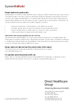 Preview for 16 page of Direct Healthcare Group 5086 User Manual