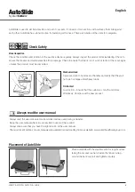 Предварительный просмотр 3 страницы Direct Healthcare Group SystemRoMedic AutoSlide User Manual