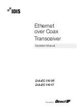 Direct IP IDIS DA-EC1101R Operation Manual предпросмотр