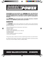 Предварительный просмотр 3 страницы Direct power DPB053STM Safety And Operating Manual