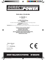 Предварительный просмотр 13 страницы Direct power DPB053STM Safety And Operating Manual