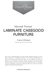 Direct Supply Maxwell Thomas LAMINATE CASEGOOD Owner'S Manual preview