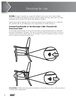 Предварительный просмотр 6 страницы Direct Supply Maxwell Thomas SEATING Owner'S Manual