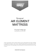 Direct Supply Panacea Air Element Mattress Owner'S Manual preview