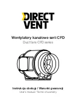 Preview for 1 page of DIRECT VENT CFD 100 User Manual