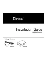 Direct XM-RVR-D-002 Installation Manual preview