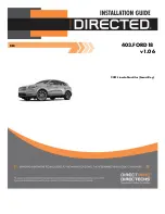 Предварительный просмотр 1 страницы Directechs DIRECTED DB3 403.FORD18 Instruction Manual