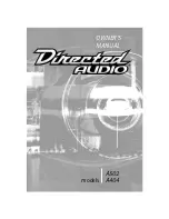 Directed Audio A404 Owner'S Manual preview