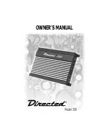 Preview for 1 page of Directed Audio Model 350 Power Amplifier Owner'S Manual