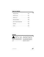 Preview for 3 page of Directed Audio Model 350 Power Amplifier Owner'S Manual