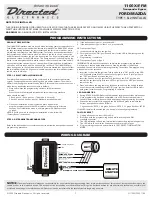 Directed Electronics 1100X/F-FM Quick Start Manual предпросмотр