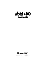 Directed Electronics 4100 Installation Manual preview