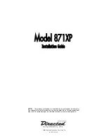 Preview for 1 page of Directed Electronics 871XP Installation Manual