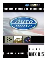 Directed Electronics Auto Mate AMX 8.5 Owner'S Manual preview