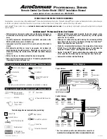 Directed Electronics AutoCommand 25523T Instruction Manual preview