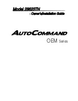 Directed Electronics AutoCommand 28623TN Owner'S Installation Manual preview