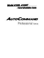 Directed Electronics AutoCommand 41026 Owner'S Installation Manual предпросмотр