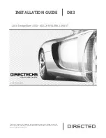 Directed Electronics DB3 Installation Manual preview