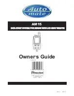 Directed Electronics G4311A-AM15 AM15 Owner'S Manual preview