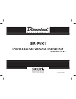 Directed Electronics SIR-PVK1 Installation Manual preview