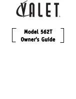 Directed Electronics Valet 562T Owner'S Manual preview