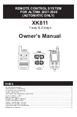 Предварительный просмотр 1 страницы Directed Electronics XK811 Owner'S Manual