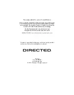 Preview for 20 page of Directed 1-button series Installation Manual