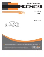 Directed 403.VW10 Installation Manual предпросмотр